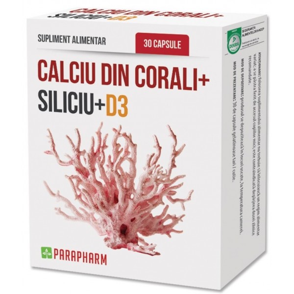 Calciu din corali + Siliciu + D3