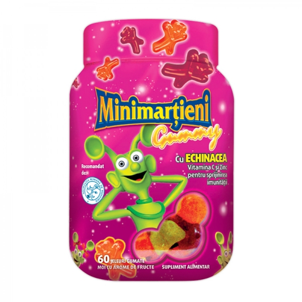 Minimartieni Gummy cu Echinacea x 60 jeleuri, Walmark