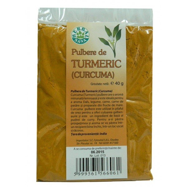 Turmeric (curcuma) pulbere 40g