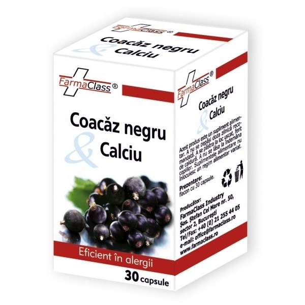 Coacaz Negru & Calciu 30cps