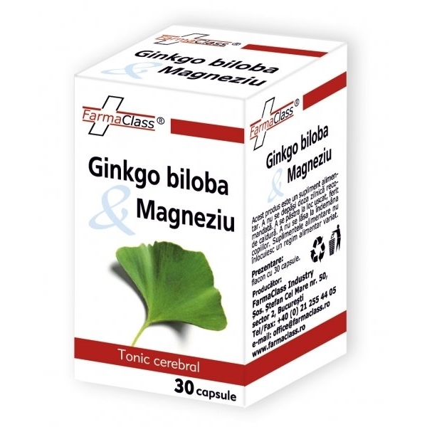 Ginkgo Biloba & Magneziu 30cps