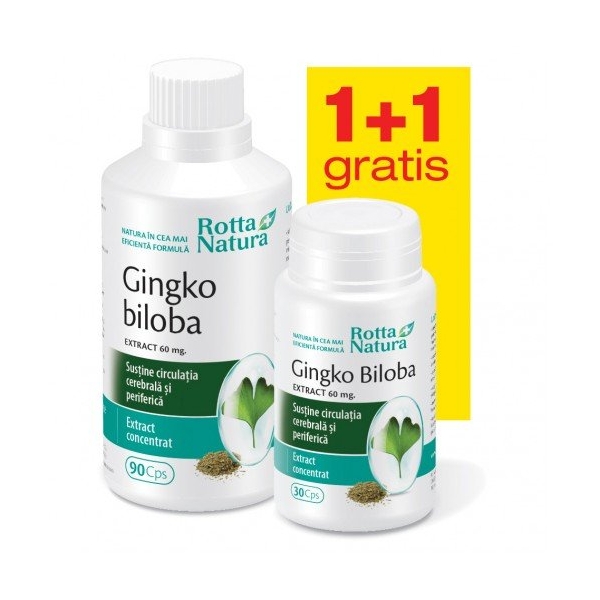 Ginkgo Biloba Extract 60mg 90cps + 30cps