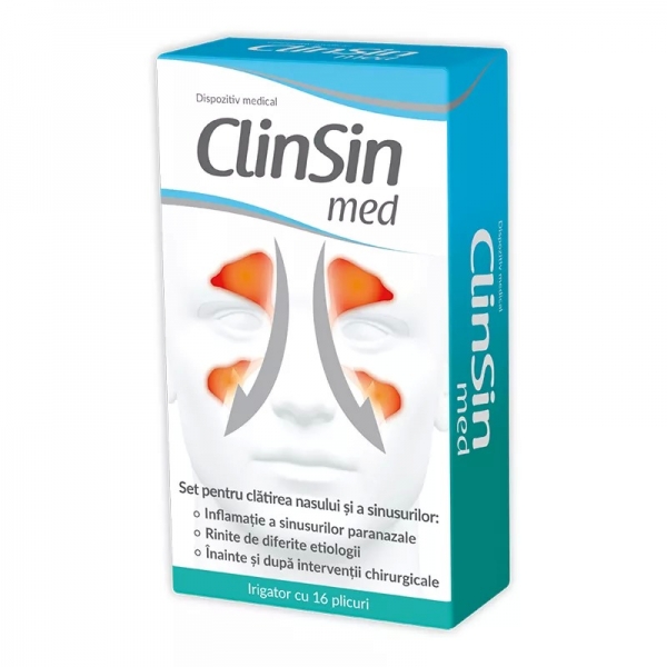 ClinSin Med Set pentru clatirea nasului si a sinusurilor, Zdrovit
