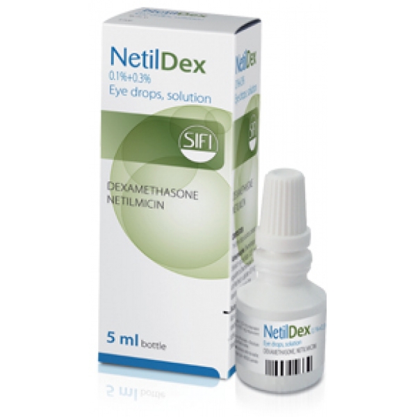 Netildex 3 mg/1 mg/ml picături oftalmice, 5 ml, Sifi