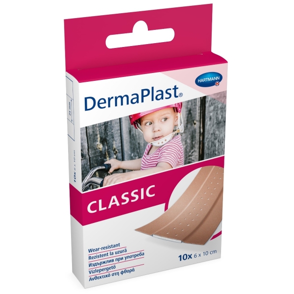 Dermaplast Plasture-Suport Textil 6x10cm * 10 buc
