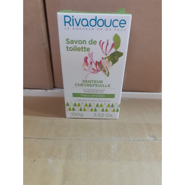 Sapun solid bland cu parfum de caprifoi, Rivadouce, 100 g
