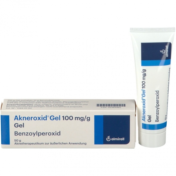 Akneroxid 5% gel antiacneic peroxid benzoil, Almirall, 50 grame