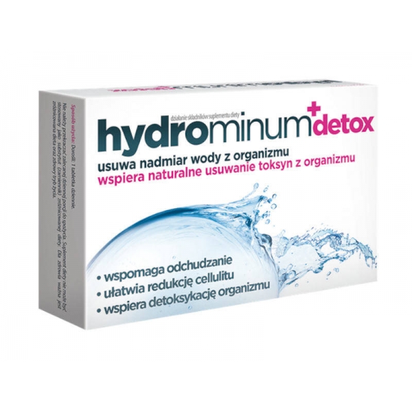 Hydrominum detox eliminare apa si detoxifiere, Aflofarm, 30 cpr