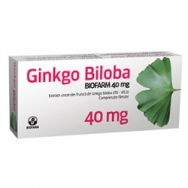 Ginkgo Biloba 40 mg x 30 cps