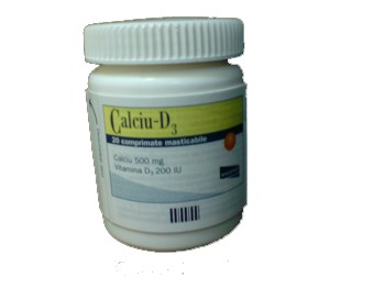 Calciu-D3 comprimate masticabile