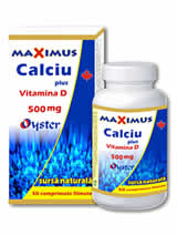 Calciu 500 mg cu Vitamina D Maximus STOC 0