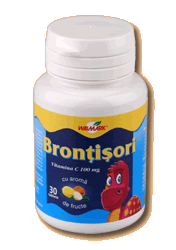 Brontisori cu Vitamina C x 30 tb, Walmark