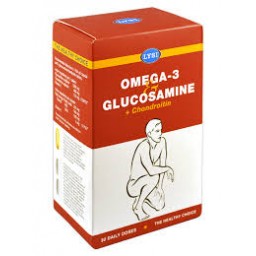 Omega 3 cu Glucozamină și Condroitină, 30 doze, Lysi
