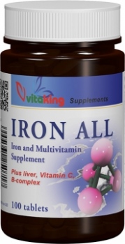 Fier cu vitamina B și C - 100 comprimate