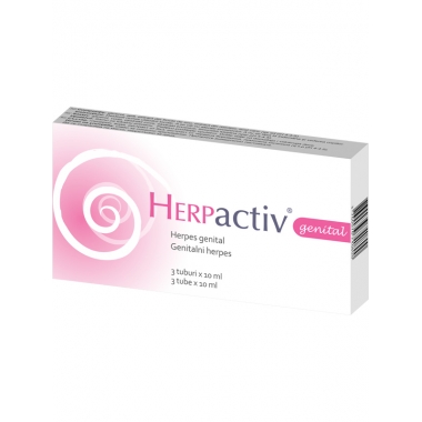 Herpactiv Genital solutie 3 tub x 10 ml