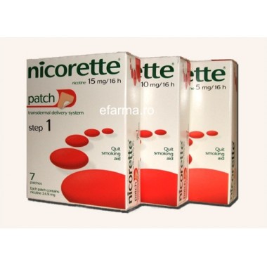 Nicorette Patch 15 mg/16 ore Plasturi Impotriva Fumatului