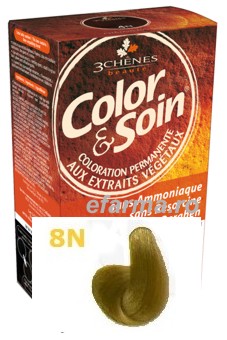 Color & Soin Vopsea Par Naturala 8N Spic de Grau