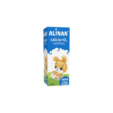 Alinan Calciu cu D3 ( capsuni) x 150 ml