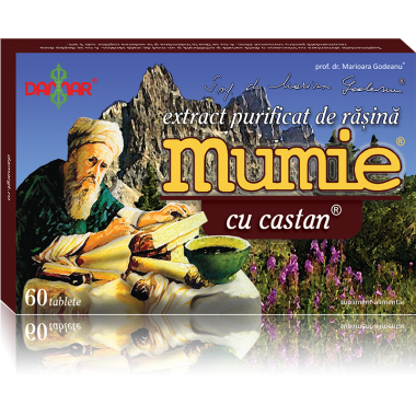 Mumie extract rasina+castan x 30 cpr, Damar