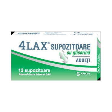 4Lax adulti supozitoare cu glicerina x 12
