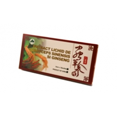 Extract de cordiceps si ginseng 10 fiole