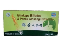 Ginkgobiloba + panax ginseng 10ml 10 fiole