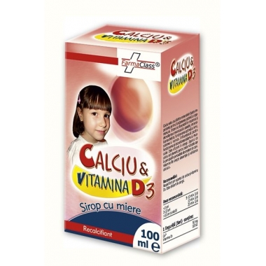 Calciu & Vitamina D3 sirop 100ml