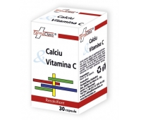 Calciu & Vitamina C 30cps