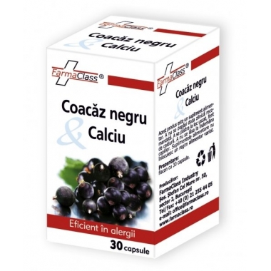 Coacaz Negru & Calciu 30cps