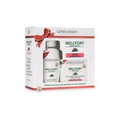 Set cadou Melcfort (crema antirid riduri superficiale + lapte demachiant GRATIS)