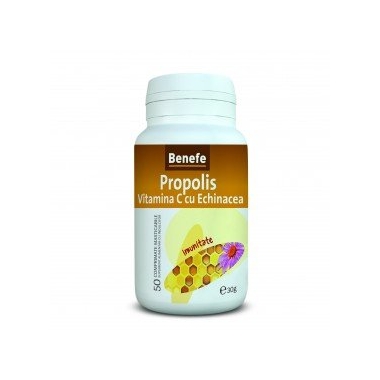 Propolis Vitamina C + Echinaceea 50cpr