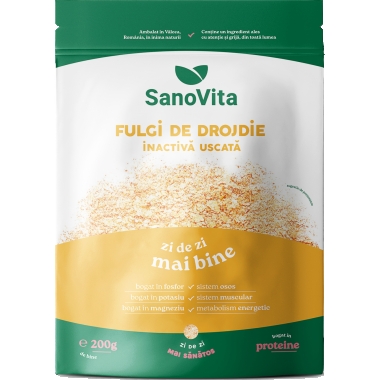 FULGI DROJDIE USCATA INACTIVA 200 GR, SANO VITA