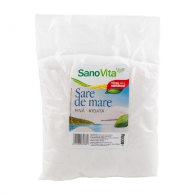 SARE DE MARE FINA IODATA 1KG, SANO VITA