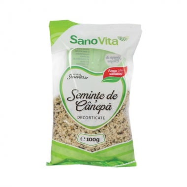 SEMINTE CANEPA DECORTICATE 100GR, SANO VITA