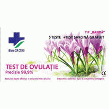 TEST OVULATIE 5BUC/CUT SI TEST SARCINA GRATIS, BLUE CROSS
