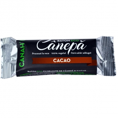 BATON DIN SEMINTE DE CANEPA & CACAO ECO 48gr