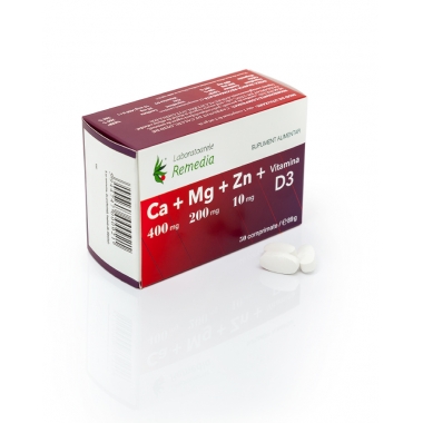 Ca+Mg+Zn+Vitamina D3 60cpr