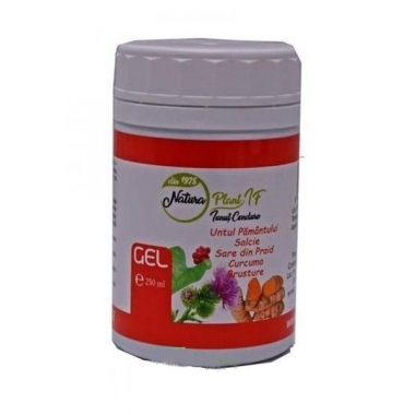 Gel Untul Pamantului, Salcie, Sare de Praid si Curcuma Natura Plant Poieni, 250 ml