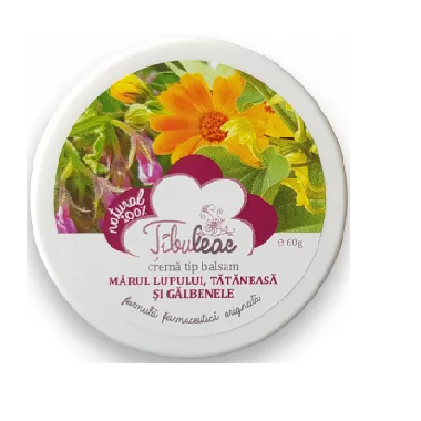 Cremă cu Mărul lupului, Tătăneasă și Gălbenele, Țibuleac, 60 gr
