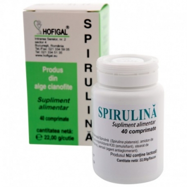 Spirulina cu extract total de catina 40 cpr.
