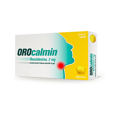 Orocalmin 3 mg cu aroma de portocale si miere, 20 pastile, Zentiva