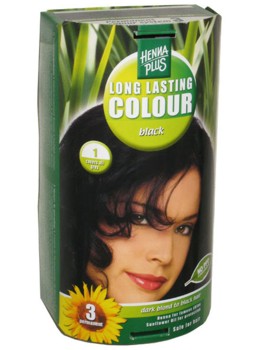 Henna Plus Long Lasting Colour- Vopsea de Par Nuanta 1