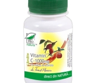 Vitamina C 1000mg cu Macese si Acerola cu Gust de Lamaie 100cps
