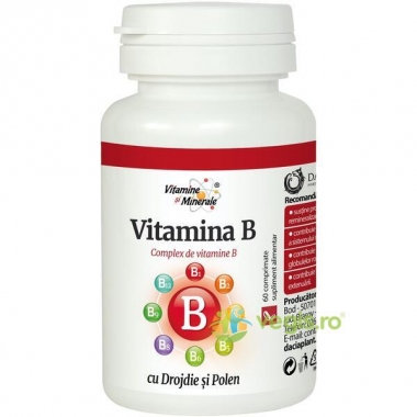Vitamina B Cu Drojdie Si Polen 60Cpr