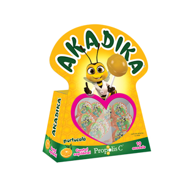 Akadika® Propolis C® Portocale, 10 bomboane