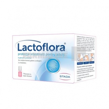 Lactoflora Protecție Intestinală copii 7fl x7ml