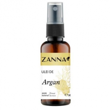Ulei de Argan 100% Natural Presat la Rece Zanna, 50 ml