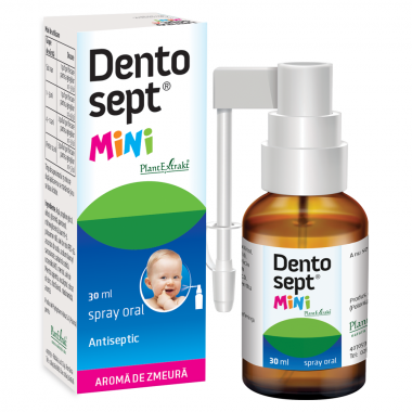 DENTOSEPT MINI SPRAY ORAL ANTISEPTIC ZMEURA 30ML