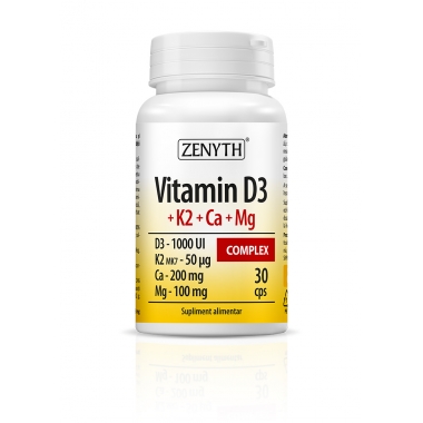 VITAMINA D3+K2+CA+MG COMPLEX 30CPS