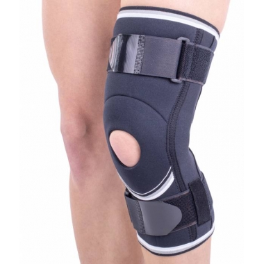 AKTIV Orteză de genunchi mobilă cu suport patelar şi articulaţii laterale